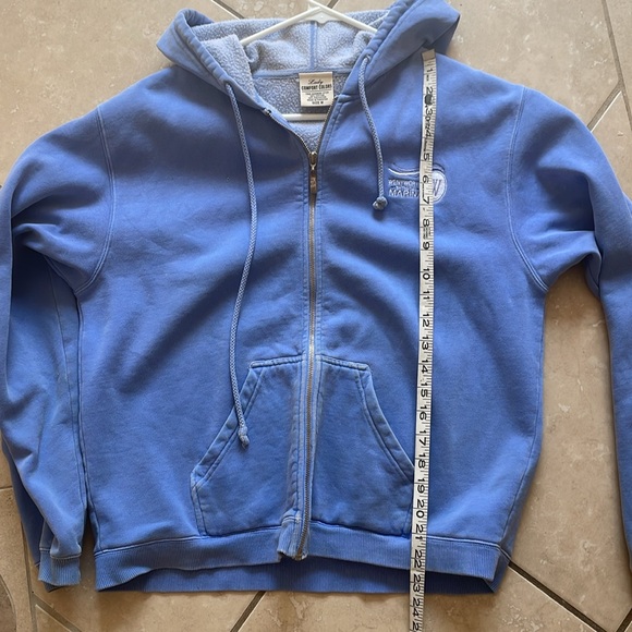Wentworth by the sea periwinkle hoodie sweatshirt zip pockets m - Picture 4 of 5